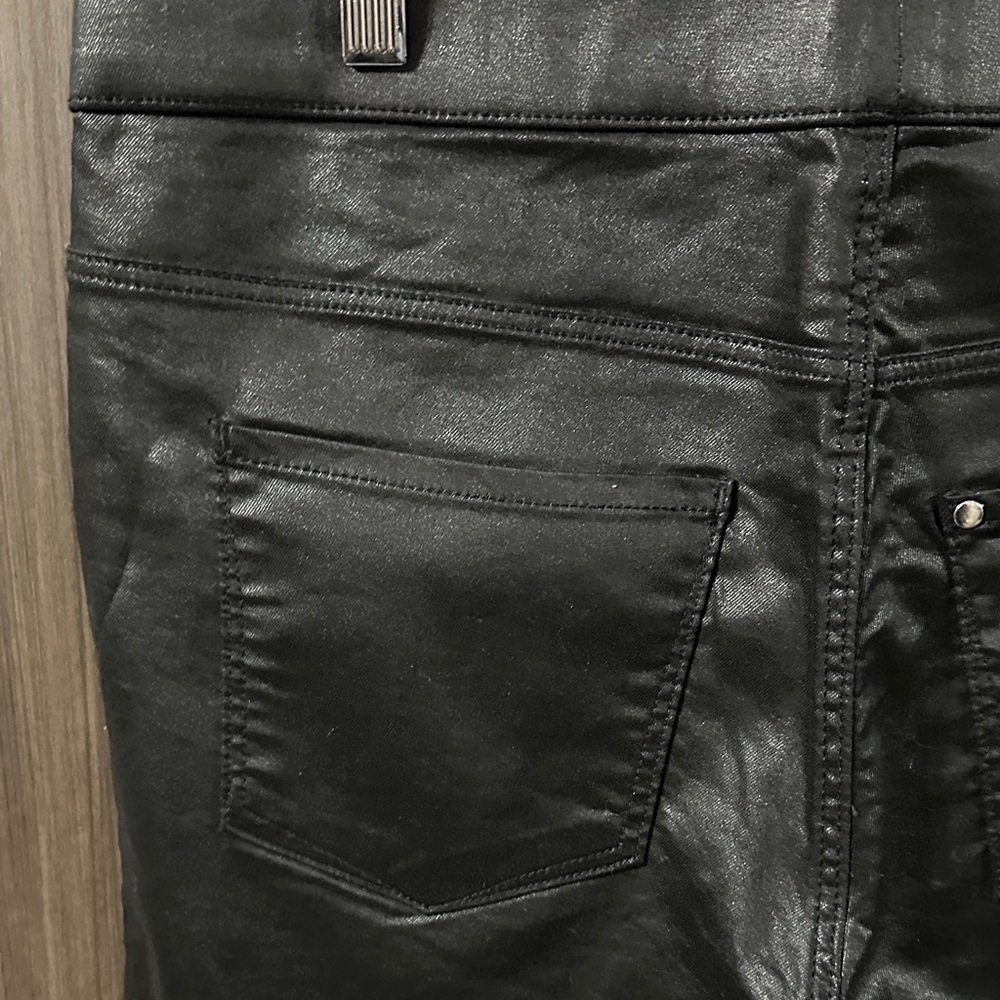 H&M Black Faux Leather Trousers - Picture 6 of 7